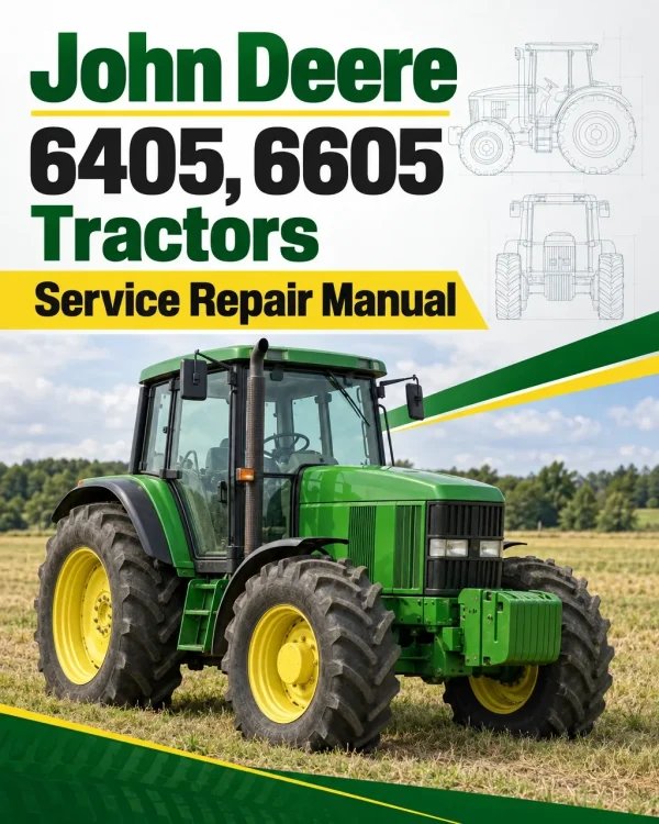John Deere 6405, 6605 Tractors Service Repair Manual