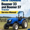 New Holland Boomer 33 and Boomer 37 Tractor Service Manual