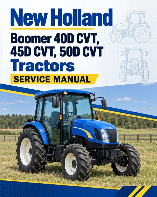New Holland Boomer 40D CVT, 45D CVT, 50D CVT Tractors Service Manual New Holland Boomer 40D CVT, 45D CVT, 50D CVT Tractors Service Manual