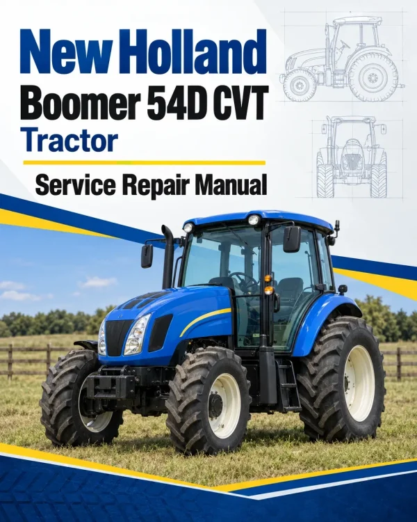 New Holland Boomer 54D CVT Tractor Service Manual
