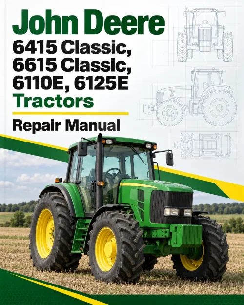 John Deere 6415 Classic, 6615 Classic, 6110E, 6125E Tractors Repair Manual John Deere 6415 Classic, 6615 Classic, 6110E, 6125E Tractors Repair Manual