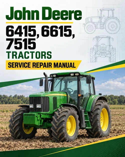 John Deere 6415, 6615, 7515 Tractors Service Repair Manual