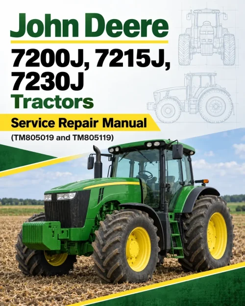 John Deere 7200J, 7215J, 7230J Tractors Service Repair Manual (TM805019 and TM805119) John Deere 7200J, 7215J, 7230J Tractors Service Repair Manual (TM805019 and TM805119)