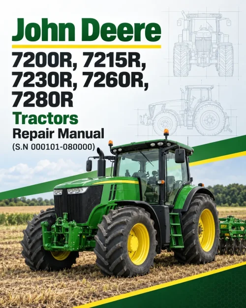 John Deere 7200R, 7215R, 7230R, 7260R, 7280R Tractors Repair Manual (S.N 000101-080000)