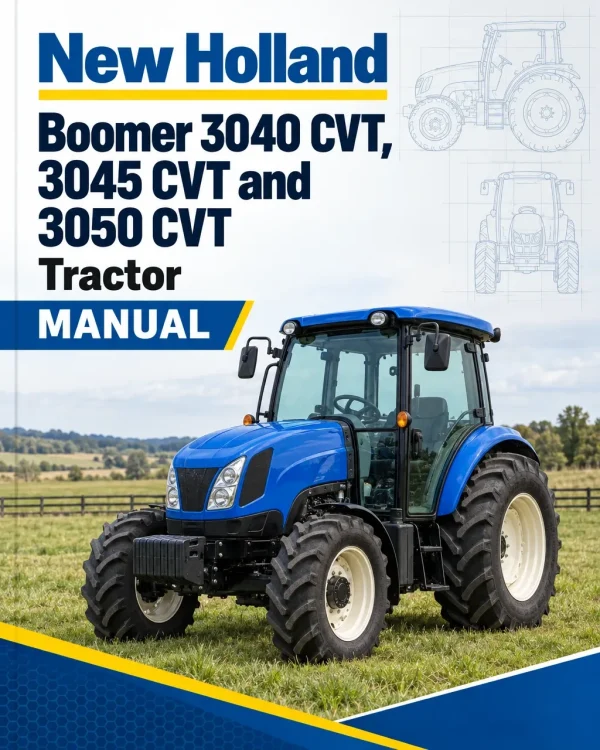New Holland Boomer 3040 CVT, 3045 CVT and 3050 CVT Tractor Manual New Holland Boomer 3040 CVT, 3045 CVT and 3050 CVT Tractor Manual