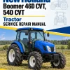 New Holland Boomer 46D CVT, 54D CVT Tractor Service Manual New Holland Boomer 46D CVT, 54D CVT Tractor Service Manual