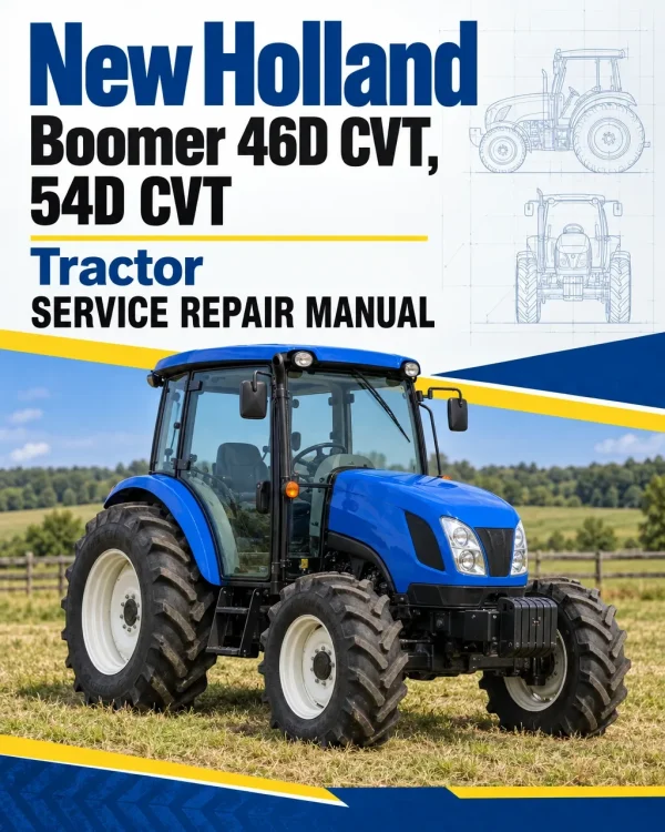 New Holland Boomer 46D CVT, 54D CVT Tractor Service Manual New Holland Boomer 46D CVT, 54D CVT Tractor Service Manual