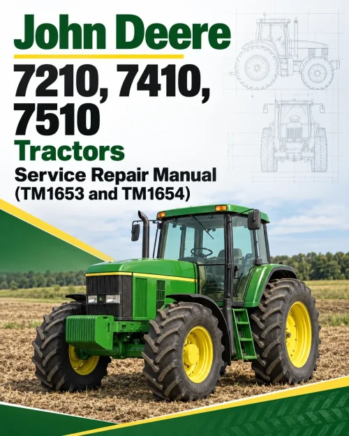 John Deere 7210, 7410, 7510 Tractors Service Repair Manual (TM1653 and TM1654) John Deere 7210, 7410, 7510 Tractors Service Repair Manual (TM1653 and TM1654)