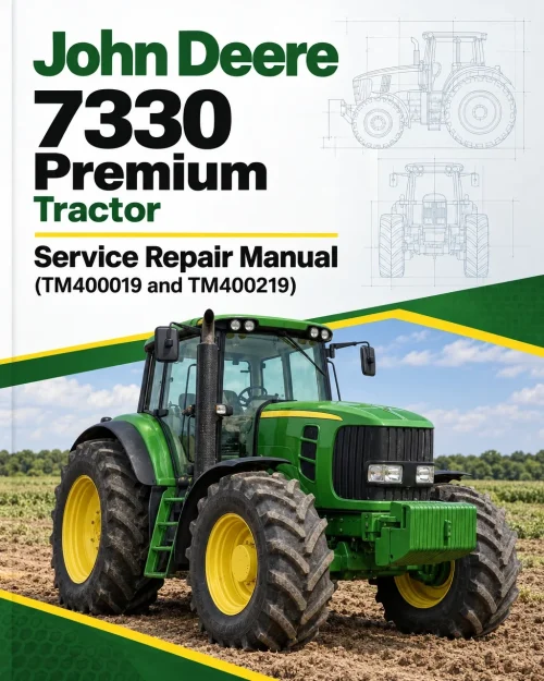 John Deere 7330 Premium Tractor Service Repair Manual (TM400019 and TM400219)