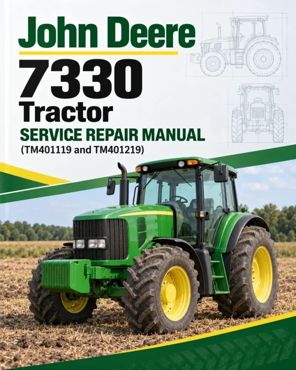 John Deere 7330 Tractor Service Repair Manual (TM401119 and TM401219)