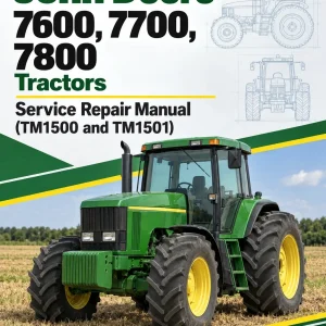 John Deere 7600, 7700, 7800 Tractors Service Repair Manual (TM1500 and TM1501)