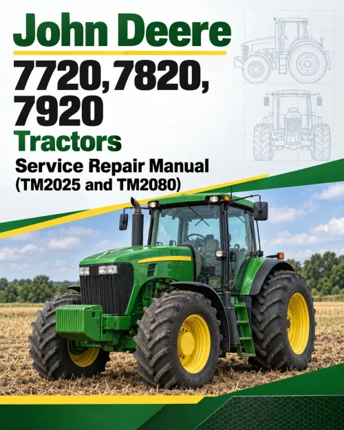 John Deere 7720, 7820, 7920 Tractors Service Repair Manual (TM2025 and TM2080) John Deere 7720, 7820, 7920 Tractors Service Repair Manual (TM2025 and TM2080)