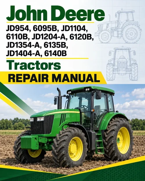 John Deere JD954, 6095B, JD1104, 6110B, JD1204-A, 6120B, JD1354-A, 6135B, JD1404-A, 6140B Tractors Repair Manual John Deere JD954, 6095B, JD1104, 6110B, JD1204-A, 6120B, JD1354-A, 6135B, JD1404-A, 6140B Tractors Repair Manual