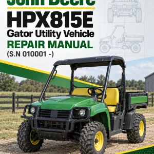 John Deere HPX815E Gator Utility Vehicle Repair Manual (S.N 010001 -)