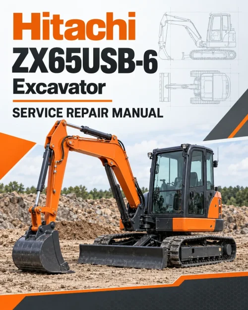 Hitachi ZX65USB-6 Excavator Service Repair Manual