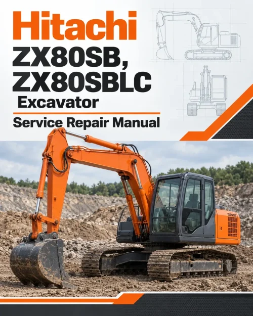 Hitachi ZX80SB, ZX80SBLC Excavator Service Repair Manual