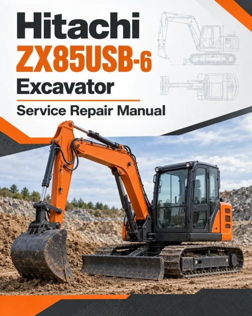 Hitachi ZX85USB-6 Excavator Service Repair Manual Hitachi ZX85USB-6 Excavator Service Repair Manual