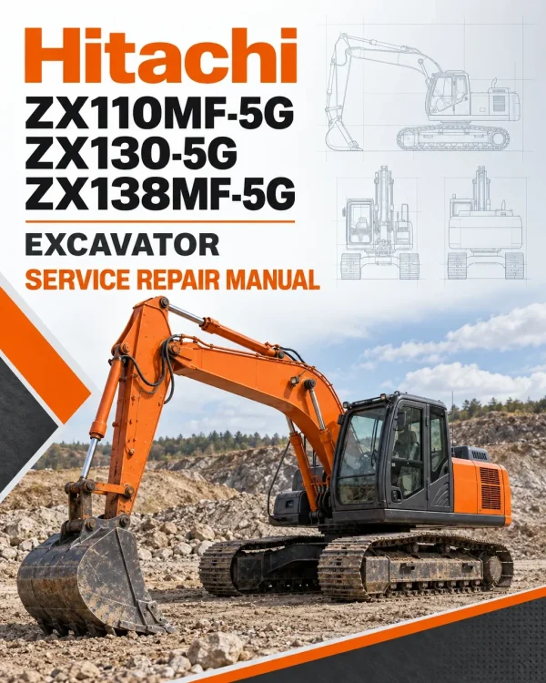 Hitachi ZX110MF-5G, ZX130-5G, ZX138MF-5G Excavator Service Repair Manual