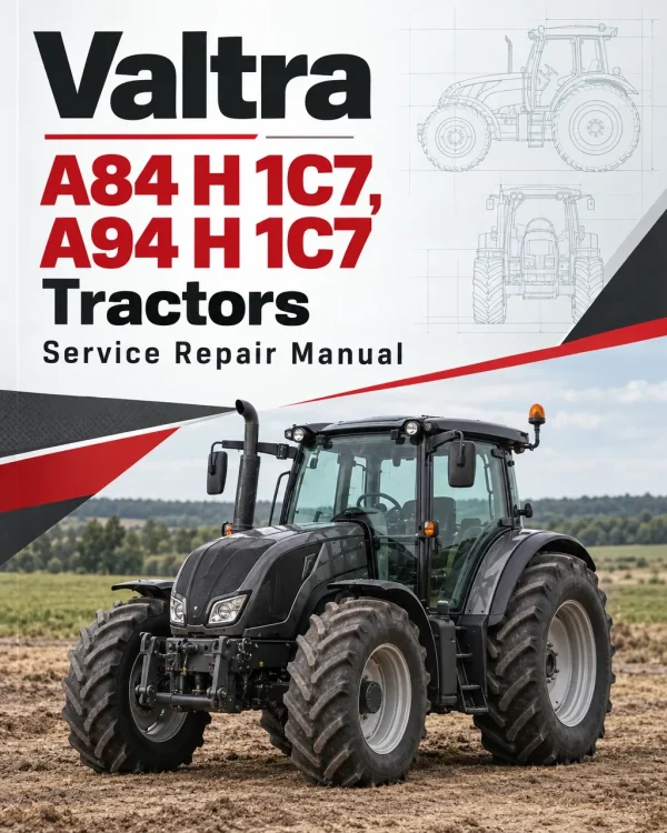 Valtra A84 H 1C7, A94 H 1C7 Tractors Service Repair Manual Valtra A84 H 1C7, A94 H 1C7 Tractors Service Repair Manual