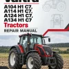 Valtra A104 H1 C7, A114 H1 C7, A124 H1 C7, A134 H1 C7 Tractors Repair Manual Valtra A104 H1 C7, A114 H1 C7, A124 H1 C7, A134 H1 C7 Tractors Repair Manual