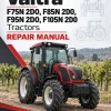 Valtra F75N 2D0, F85N 2D0, F95N 2D0, F105N 2D0 Tractors Repair Manual