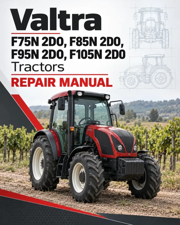 Valtra F75N 2D0, F85N 2D0, F95N 2D0, F105N 2D0 Tractors Repair Manual