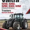 Valtra S232, S262, S292, S322, S352 (S Series & S3 Series) Tractors Repair Manual