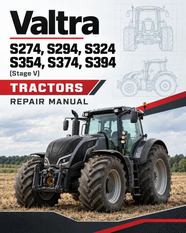 Valtra S274, S294, S324, S354, S374, S394 (Stage V) Tractors Repair Manual