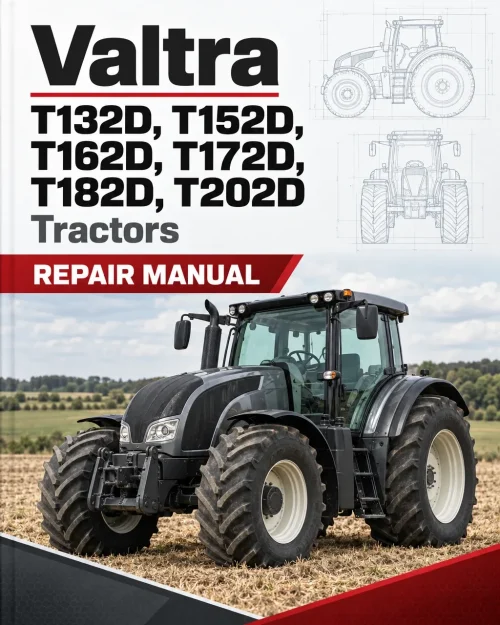 Valtra T132D, T152D, T162D, T172D, T182D, T202D Tractors Repair Manual Valtra T132D, T152D, T162D, T172D, T182D, T202D Tractors Repair Manual
