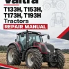 Valtra T133H, T153H, T173H, T193H Tractors Repair Manual