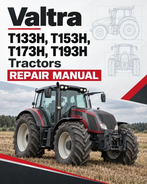 Valtra T133H, T153H, T173H, T193H Tractors Repair Manual