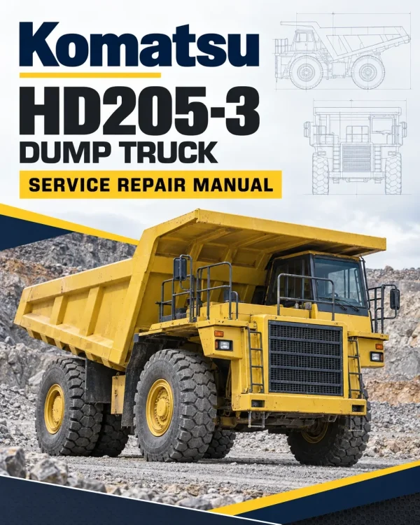 Komatsu HD205-3 Dump Truck Service Repair Manual