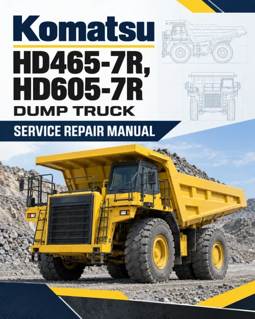 Komatsu HD465-7R, HD605-7R Dump Truck Service Repair Manual Komatsu HD465-7R, HD605-7R Dump Truck Service Repair Manual
