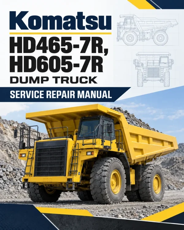 Komatsu HD465-7R, HD605-7R Dump Truck Service Repair Manual