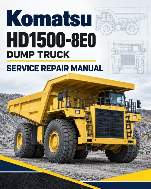 Komatsu HD1500-8E0 Dump Truck Service Repair Manual Komatsu HD1500-8E0 Dump Truck Service Repair Manual
