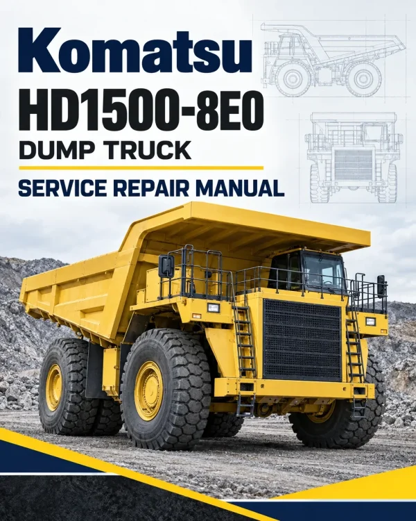 Komatsu HD1500-8E0 Dump Truck Service Repair Manual