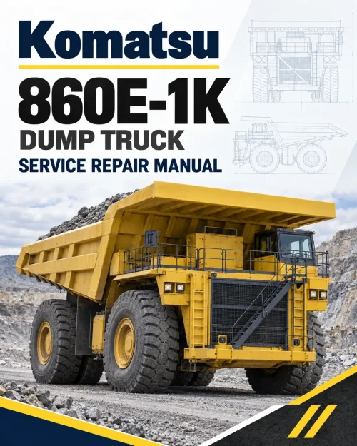 Komatsu 860E-1K Dump Truck Service Repair Manual