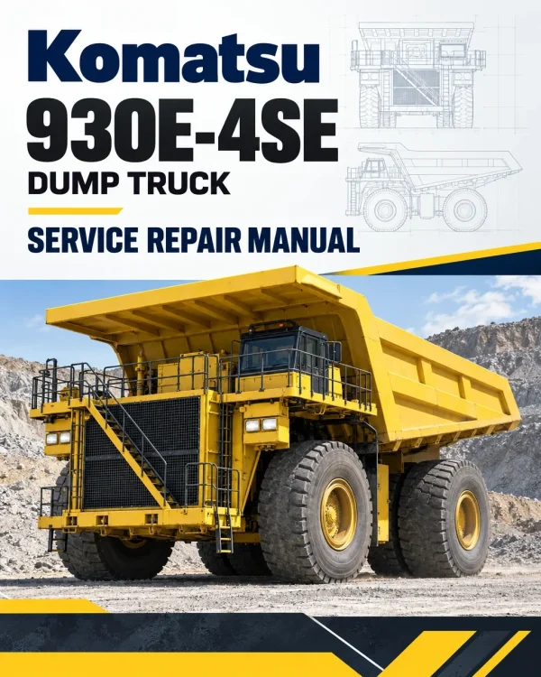 Komatsu 930E-4SE Dump Truck Service Repair Manual Komatsu 930E-4SE Dump Truck Service Repair Manual