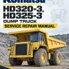 Komatsu HD320-3, HD325-3 Dump Truck Service Repair Manual