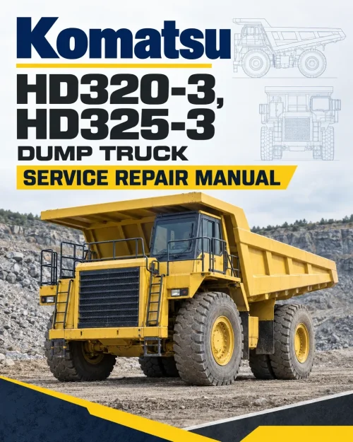 Komatsu HD320-3, HD325-3 Dump Truck Service Repair Manual