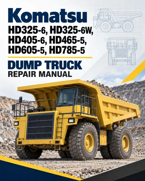 Komatsu HD325-6, HD325-6W, HD405-6, HD465-5, HD605-5, HD785-5 Dump Truck Repair Manual