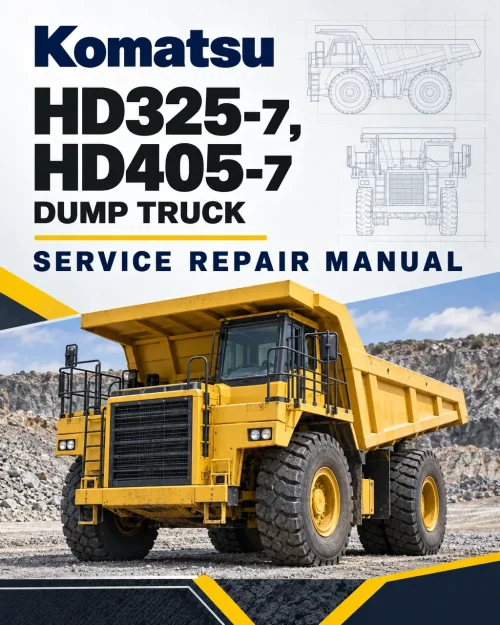 Komatsu HD325-7, HD405-7 Dump Truck Service Repair Manual Komatsu HD325-7, HD405-7 Dump Truck Service Repair Manual