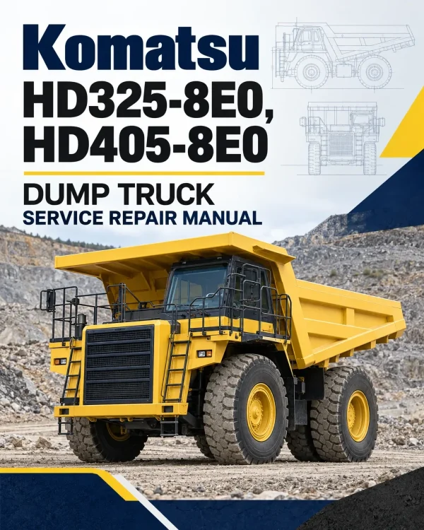 Komatsu HD325-8E0, HD405-8E0 Dump Truck Service Repair Manual