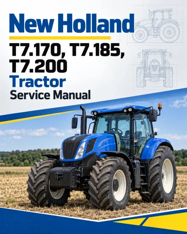 New Holland T7.170, T7.185, T7.200 Tractor Service Manual