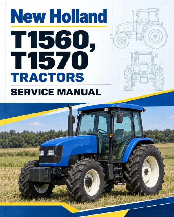 New Holland T1560, T1570 Tractors Service Manual New Holland T1560, T1570 Tractors Service Manual