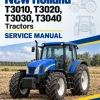 New Holland T3010, T3020, T3030, T3040 Tractors Service Manual