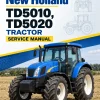 New Holland TD5010, TD5020 Tractor Service Manual