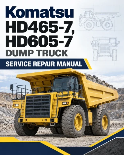 Komatsu HD465-7, HD605-7 Dump Truck Service Repair Manual Komatsu HD465-7, HD605-7 Dump Truck Service Repair Manual