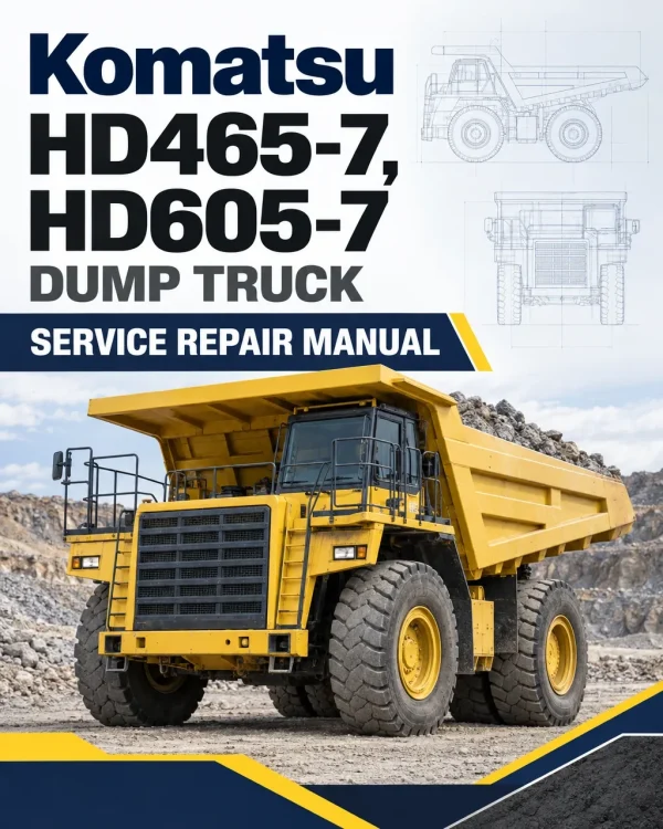Komatsu HD465-7, HD605-7 Dump Truck Service Repair Manual Komatsu HD465-7, HD605-7 Dump Truck Service Repair Manual