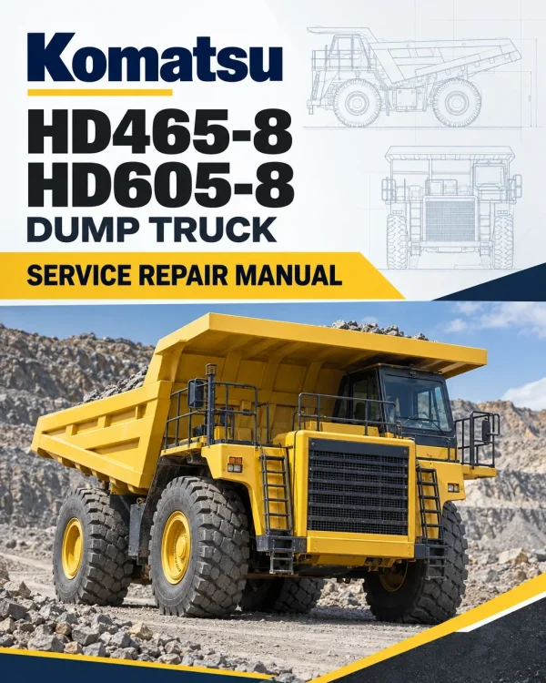 Komatsu HD465-8, HD605-8 Dump Truck Service Repair Manual Komatsu HD465-8, HD605-8 Dump Truck Service Repair Manual